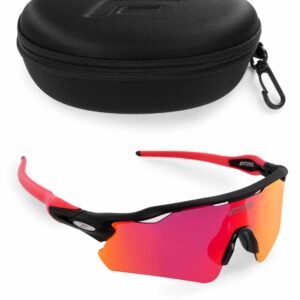 Sun Glass Black & Red Frame